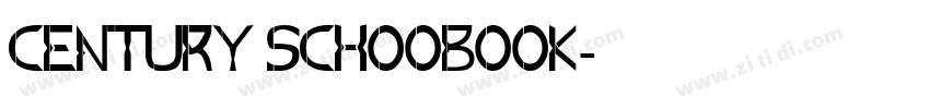 Century Schoobook字体转换